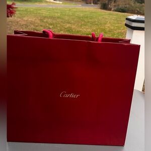 Cartier Red Paper Bag